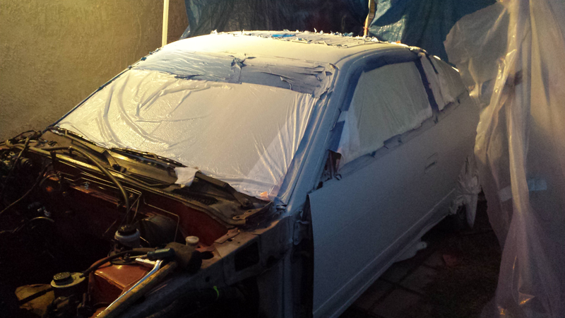 Illustration for article titled We Did a Backyard Paint Job on the Craigslist Project 240sx